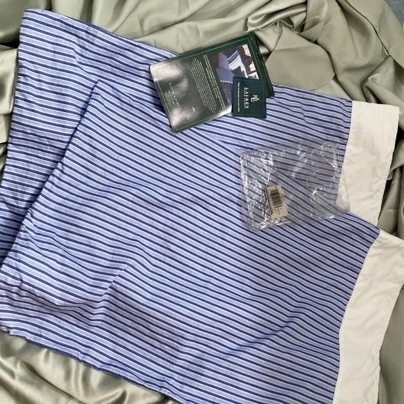 Ralph Lauren Set of Two Premium Standard Pillowcases Supima Cotton NEVER USED - Picture 13 of 14